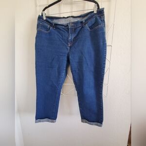 Old Navy Medium Blue Ankle Cropped Jeans - #4